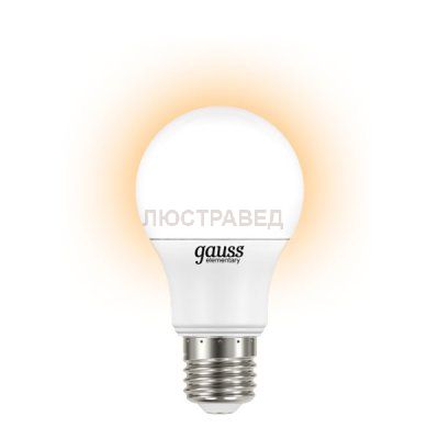 Лампа Gauss LED Elementary A60 6.5W E27 2700K LD23217