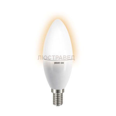 Лампа Gauss LED Elementary Candle 6W E14 2700K