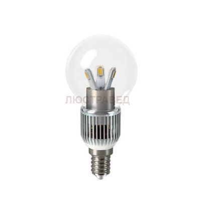 Лампа Gauss LED P45 Globe Crystal clear 5W E14 2700K HA105201105-D