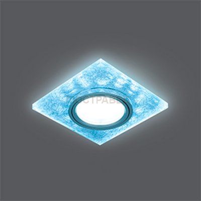 Светильник Gauss Backlight BL065 Квадрат. Белый/Серебро/Хром, Gu5.3, LED 4100K