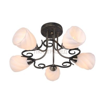 Люстра Arte lamp A6253PL-5BA Swirls