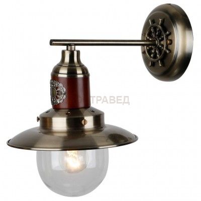 Настенный светильник Escada Corsaro 329/1A E27*60W Antique Brass