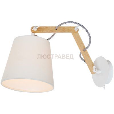 Светильник бра на штанге Arte lamp A5700AP-1WH Pinoccio