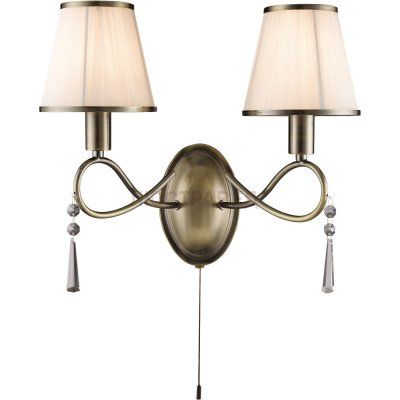 Бра с двумя рожками Arte lamp A1035AP-2AB Logico