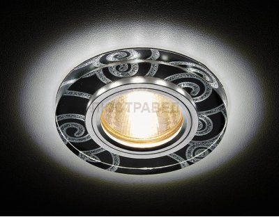 Встраиваемый светильник Ambrella S231 BK/CH