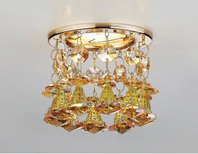 Светильник Ambrella K2233 G/TI золото/янтарный