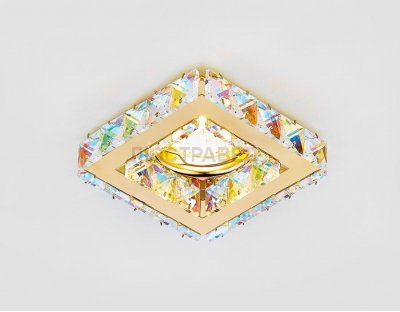 Светильник Ambrella K110 PR/G золото/перламутровый хрусталь MR16