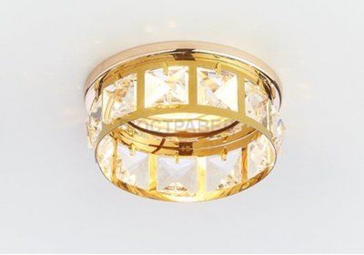 Светильник Ambrella K101 CL/G золото/прозрачный хрусталь 