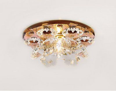 Светильник Ambrella K440 BR коричневый/прозрачный G9