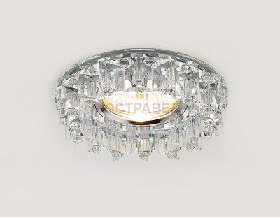 Светильник Ambrella K370 CH хром/прозрачный хрусталь 