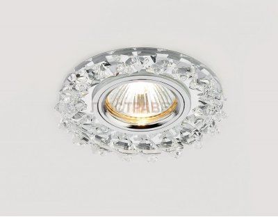 Светильник Ambrella K240 CH хром/прозрачный хрусталь 