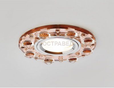 Светильник Ambrella K225 BR хром/коричневый MR16