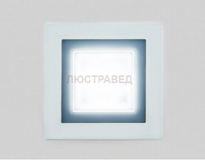 Светильник Ambrella S350/4+3 белый/теплый (3 режима) квадратный без стекла (D110/A85)