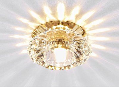 Светильник Ambrella D8180 MINI CL/G золото/прозрачный G4-G6.35