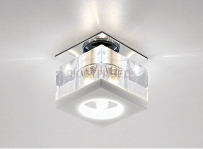 Светильник Ambrella D8031 CL/W белый/прозрачный G9 D70 H80 mm