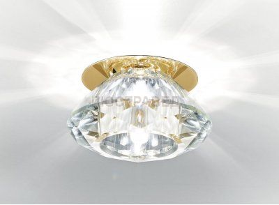 Точечный светильник Ambrella Кристальный D8016 CL/G