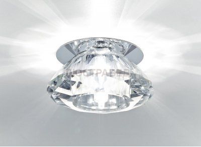Точечный светильник Ambrella Кристальный D8016 CL/CH