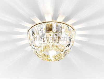 Точечный светильник Ambrella Кристальный D4180 CL/G