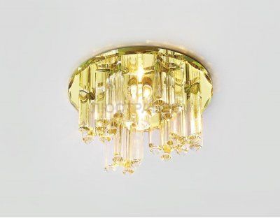 Точечный светильник Ambrella Кристальный D1050 CL/CL/G