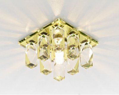 Точечный светильник Ambrella Кристальный D1049 GD CL