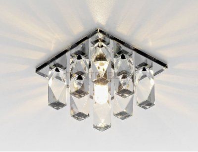 Точечный светильник Ambrella Кристальный D1049 CH+BK CL