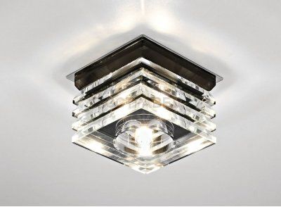 Встраиваемый светильник Ambrella D495 BK/CH