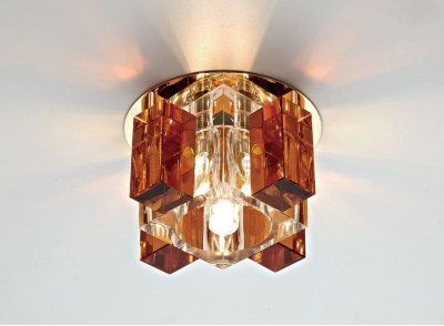 Встраиваемый светильник Ambrella D1037 CL/TI/G