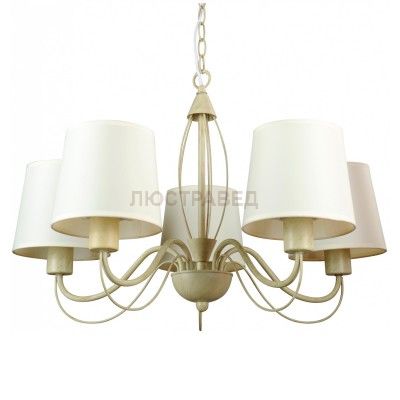 Люстра белая классическая Arte lamp A9310LM-5WG Orlean