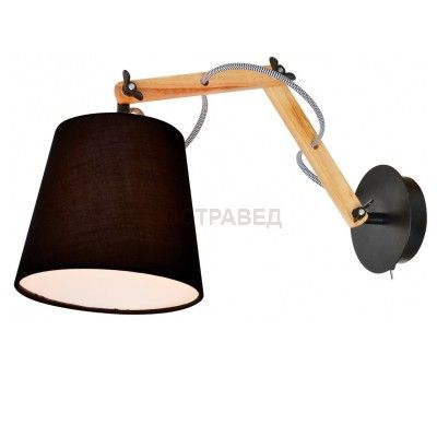 Светильник бра на штанге бра Arte lamp A5700AP-1BK Pinoccio