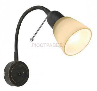 Светильник настенный бра Arte lamp A7009AP-1BR LETTURA