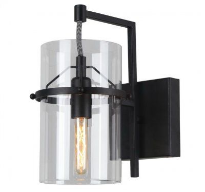 Светильник настенный бра Arte lamp A8586AP-1BK PIATTO