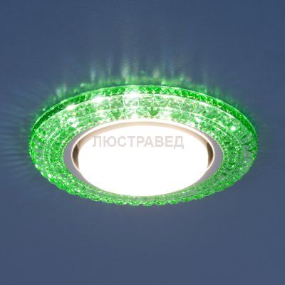 Точечный светильник со светодиодами Электростандарт 3030 GX53 GR зеленый