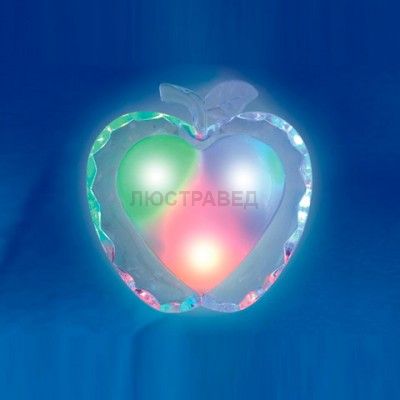 Uniel DTL-302-Яблоко/Pearl/4LED/0,5W Светильник-ночник