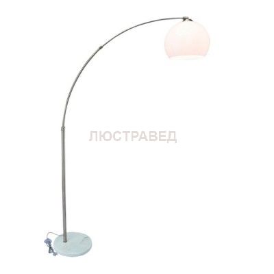 Торшер изогнутый Arte lamp A5822PN-1SS GOLIATH