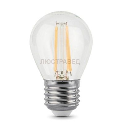 Лампа Gauss 105802205Р Filament Шар E27 5W 4100К (x2)