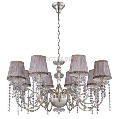 Люстра Crystal lux ALEGRIA SP8 SILVER-BROWN 1040/308