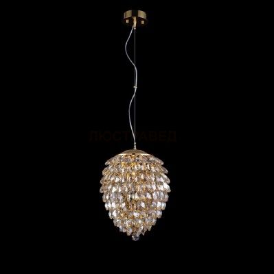 Светильник подвесной Crystal lux CHARME SP2+2 LED GOLD/AMBER 1371/204