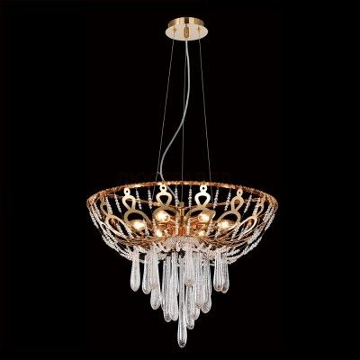 Светильник подвесной Crystal lux DOROTEA SP6 D600 GOLD 1601/206