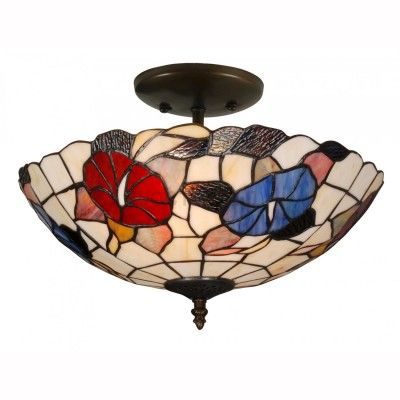 Люстра потолочная тиффани Arte lamp A3165PL-2BG Florizel