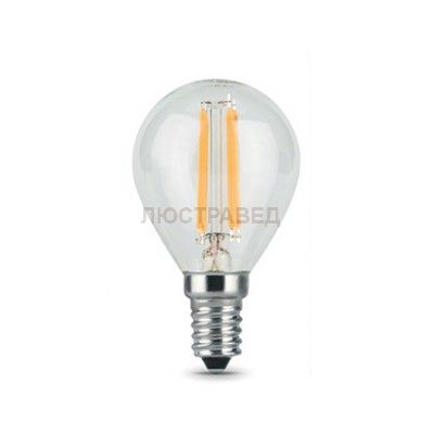 Лампа Gauss LED Filament Globe E14 5W 2700K