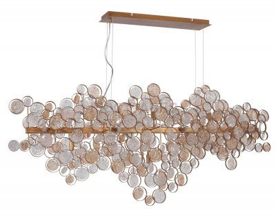 Светильник подвесной DESEO SP15 L1400 GOLD (1560/215) Crystal lux