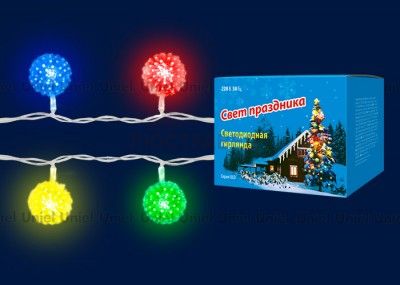 Гирлянда UNIEL ULD-S0280-020/DTA RGB IP20 BALLS
