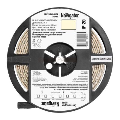 СД Лента Navigator 71 699 NLS-5730WW60-30-IP20-12V R5