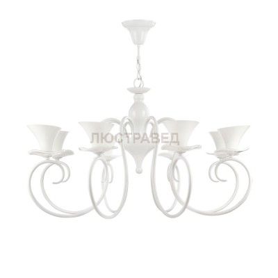 Люстра белая Freya Fabre FR2001-PL-08-W