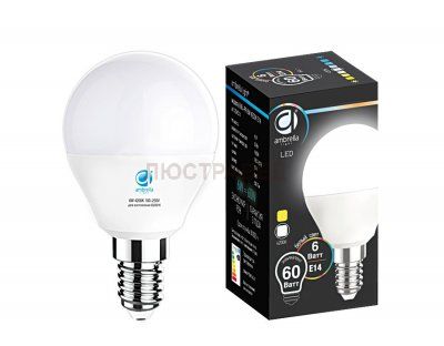 Лампа LED B45-PR 6W E14 4200K (60W)