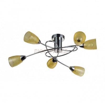 Люстра с желтыми плафонами Freya fr5103-cl-06-ye