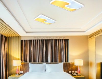 Светильник Ambrella FP2402 WH/BK 204W D680*415