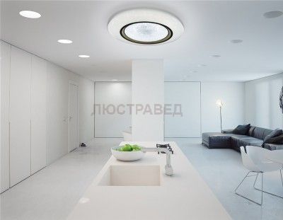 Светильник Ambrella FS1233 WH/SD 96W D450