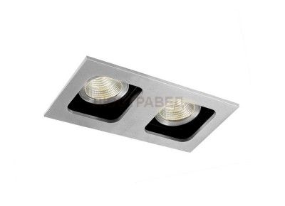 Светильник встраиваемый Donolux DL18614/02WW-SQ Alu/Black