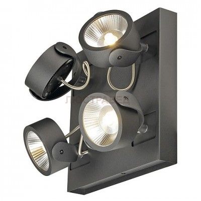 1000119 SLV KALU 4 SQUARE LED светильник накладной с COB LED 60Вт, 3000К, 4000лм, 24°, черный